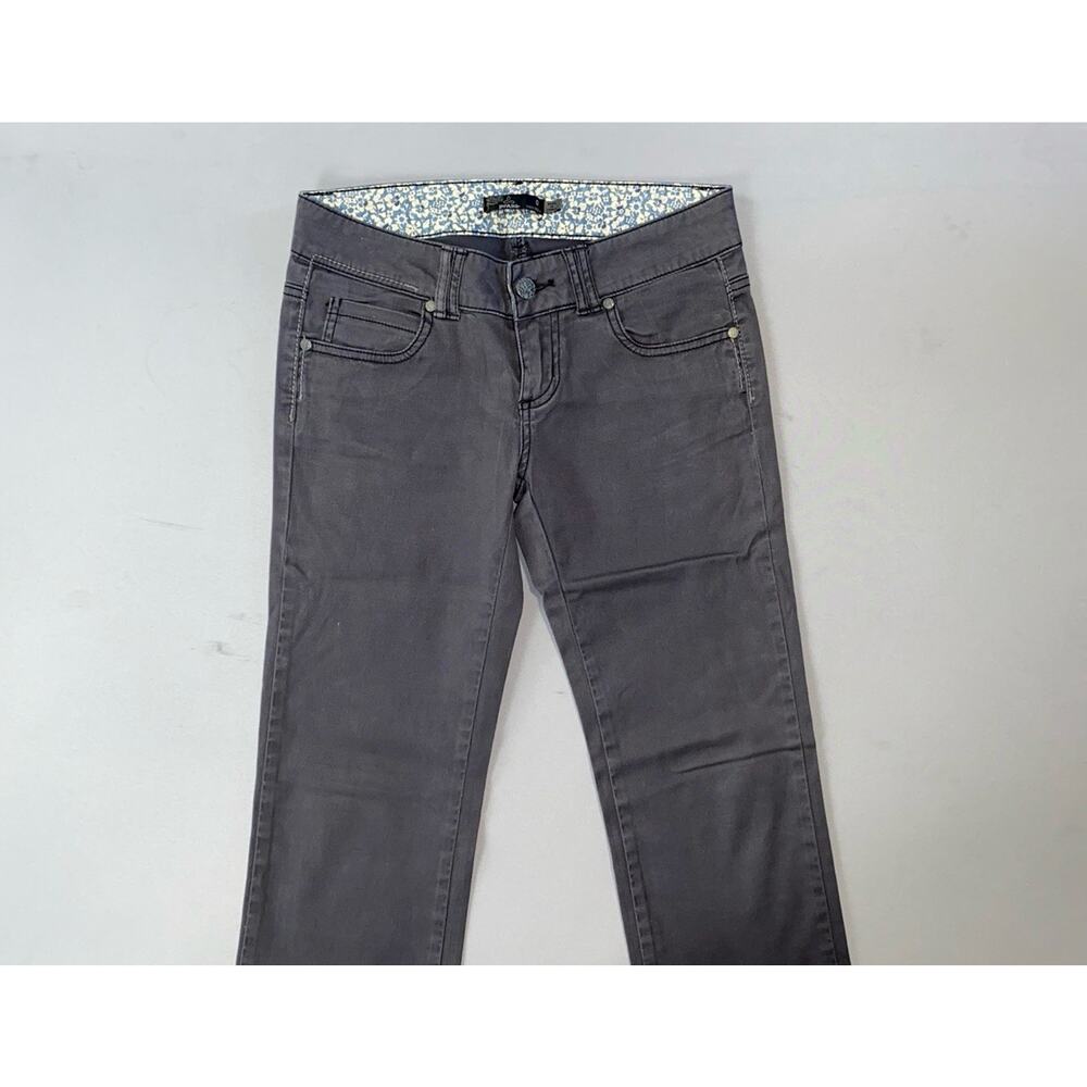Prana Jean Style Stretch Canvas Casual Pants. Washed Gray, Women's 0S. GUC!!